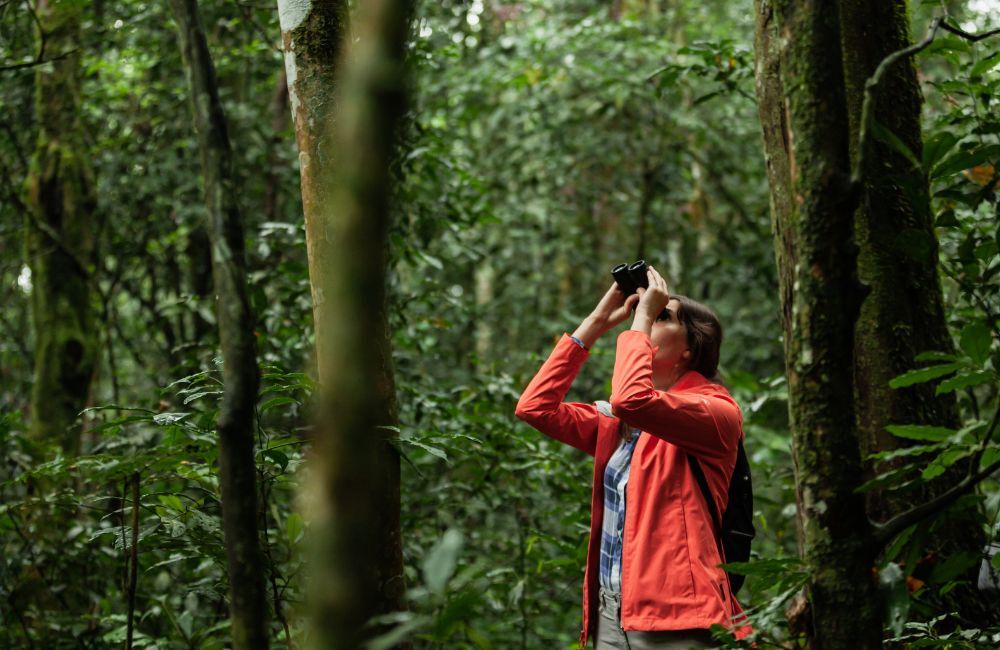 Tourist in Kibale Forest