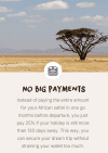 No big payments