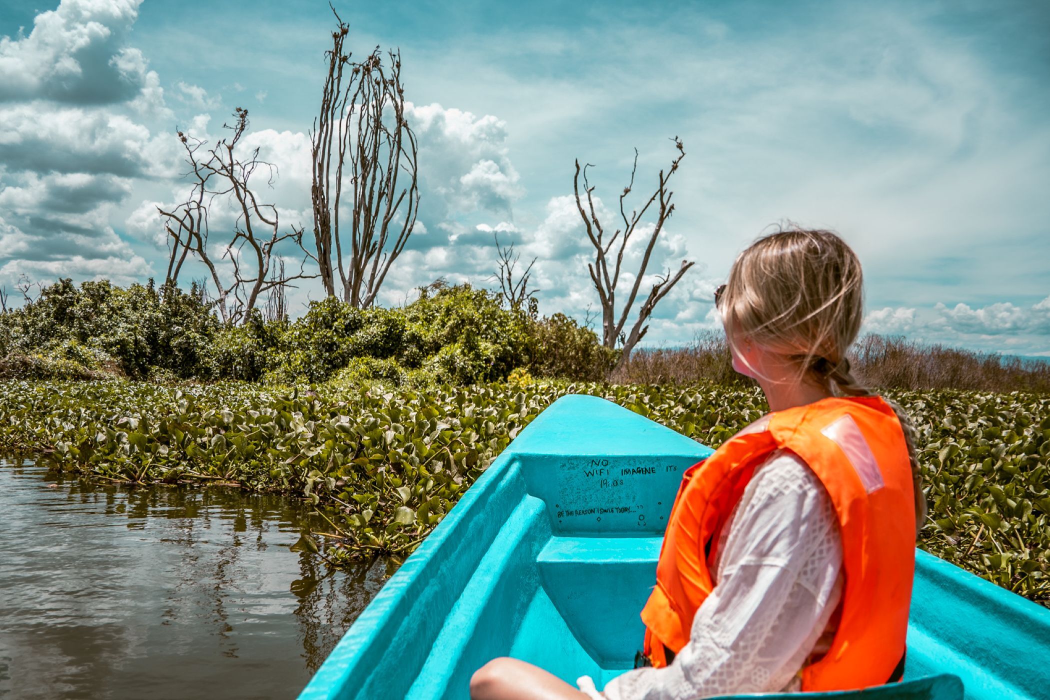 Boat ride on Lake Naivasha and walking safari on Crescent Island