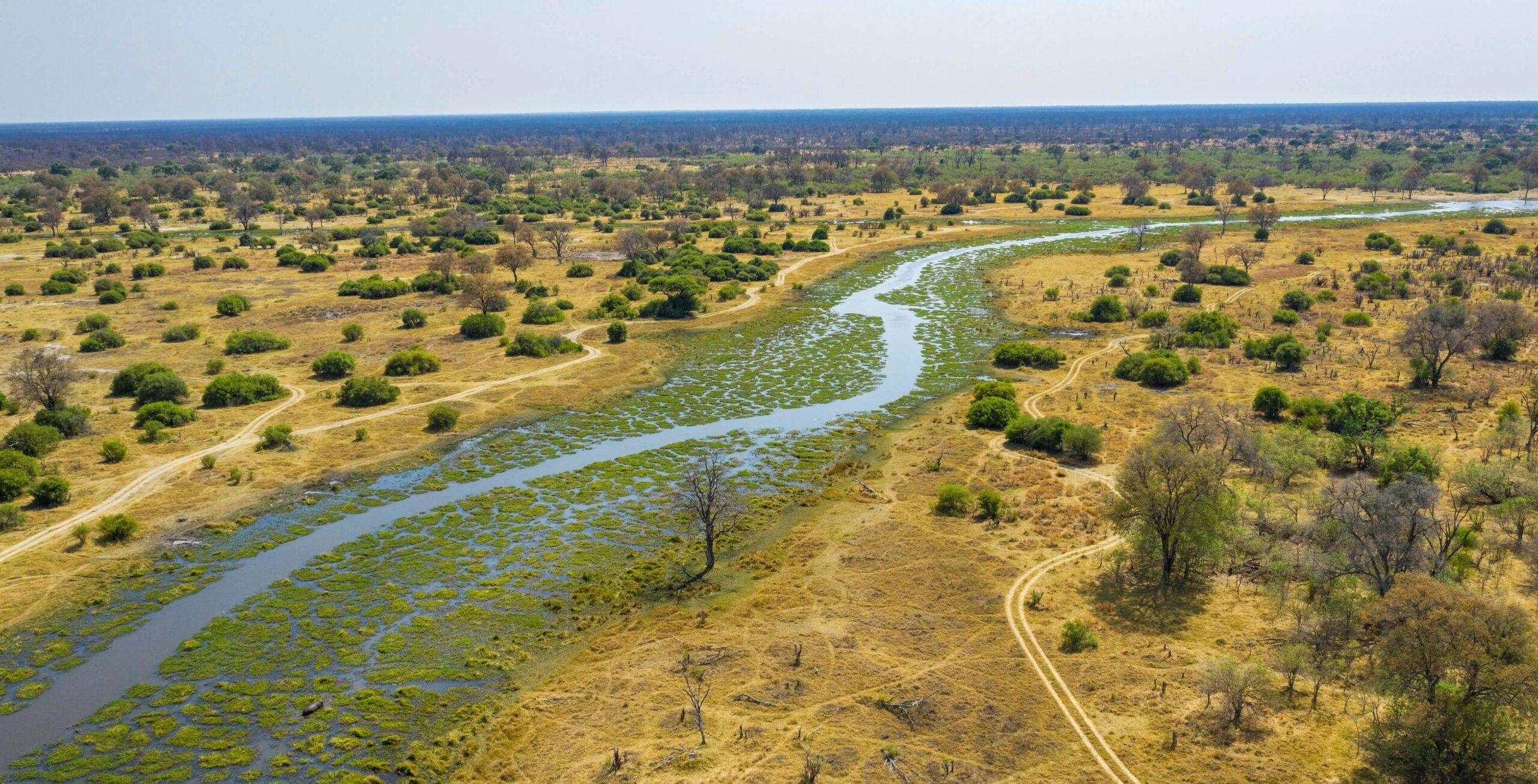 Flight from Moremi Game Reserve to Khwai Community Concession